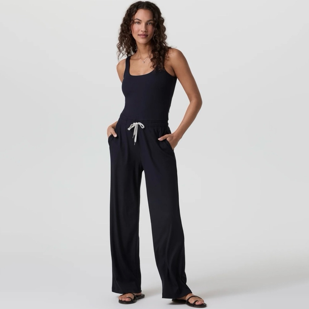 Vuori Midnight Jumpsuit with Drawstring Waist